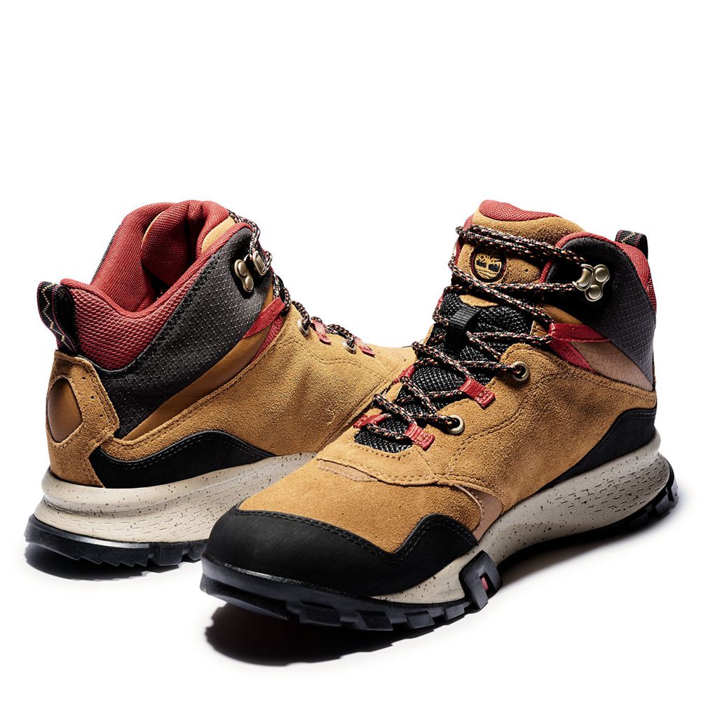 Botas de Montaña Timberland Hombre Garrison Trail Waterproof Mid Marrones/Negras - Chile CHU-871564